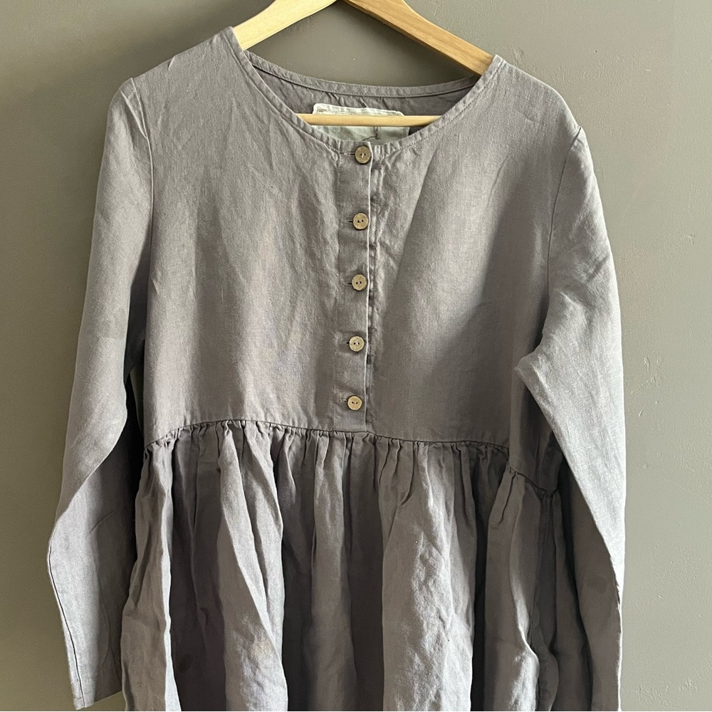 Not Perfect Linen 100% linen MAMA dress